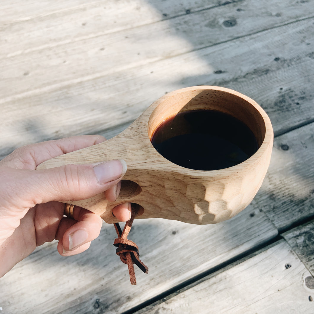 Handmade Nordic Kuksa Coffee Cup