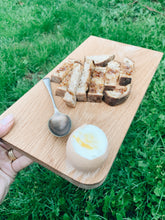 Load image into Gallery viewer, Handmade Camping Chopping Board and Egg Breakfast Board
